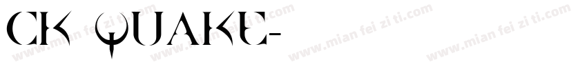 CK Quake字体转换
